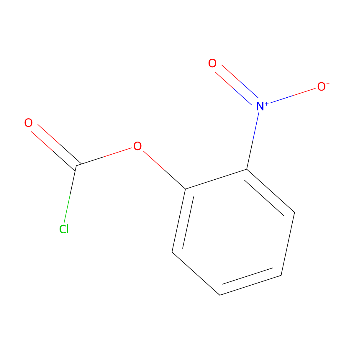 2-Nitrophenyl chloroformate molecular structure, CAS 50353-00-9