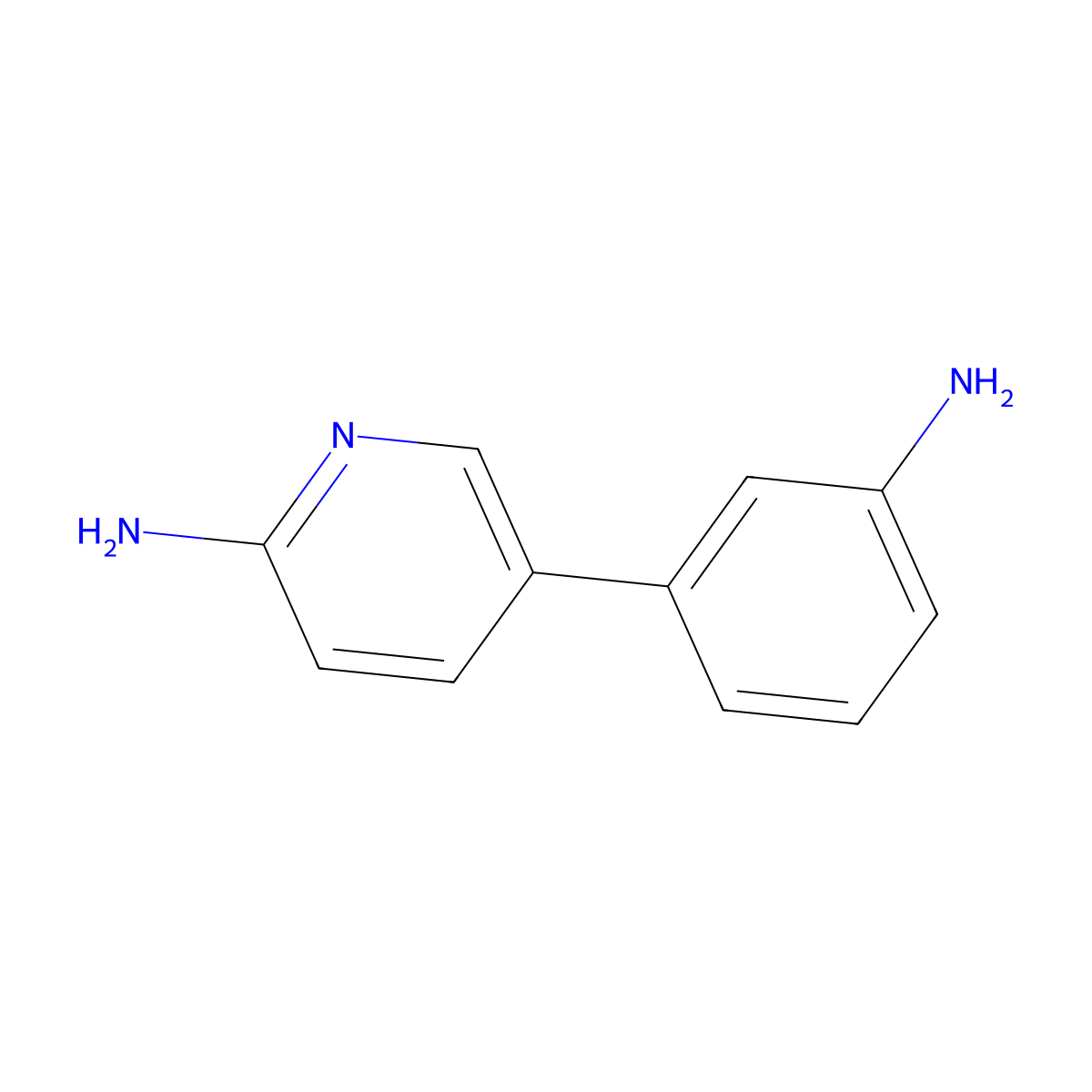 5-(3-Aminophenyl)pyridin-2-amine molecular structure, CAS 503536-72-9