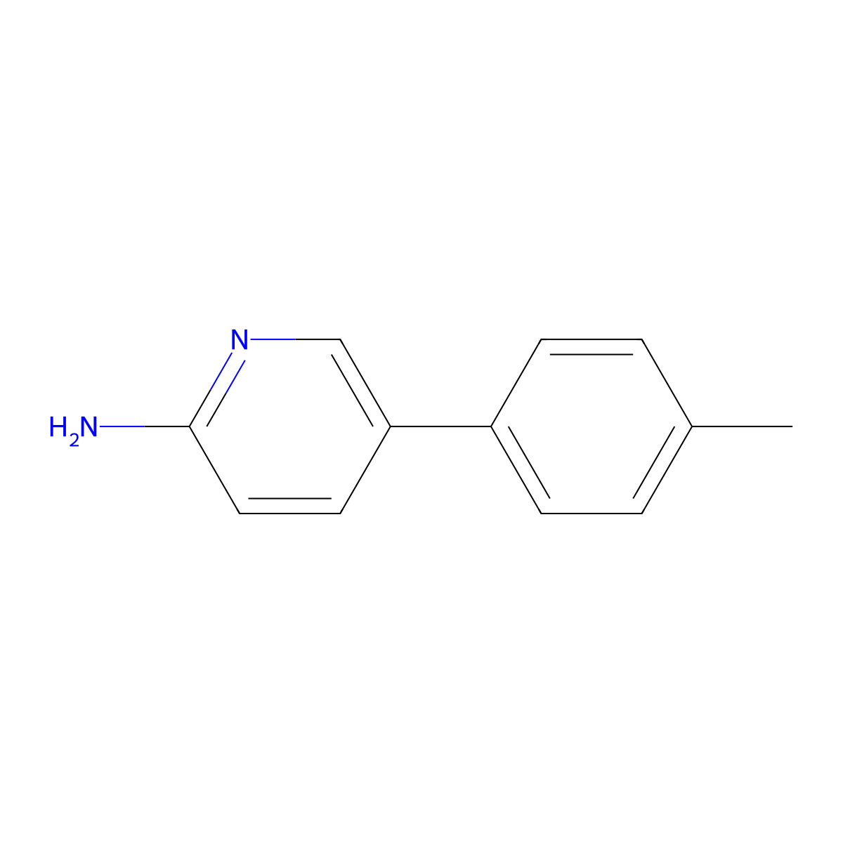 5-(4-Methylphenyl)pyridin-2-amine molecular structure, CAS 503536-74-1