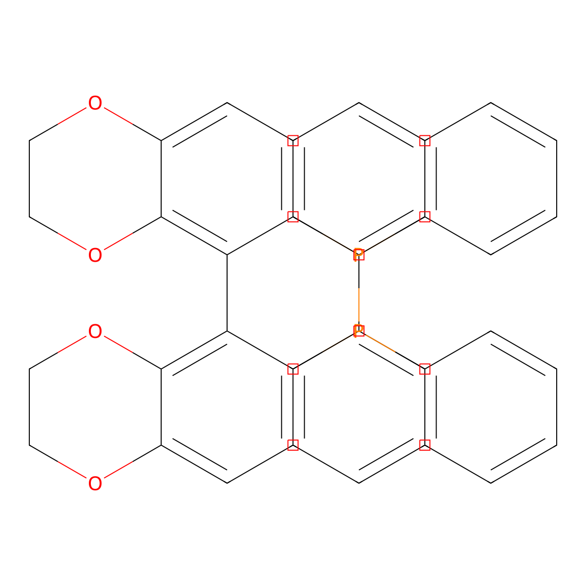 (S)-6,6'-Bis(diphenylphosphino)-2,2',3,3'-tetrahydro-5,5'-bibenzo[b][1,4]dioxine molecular structure, CAS 503538-68-9