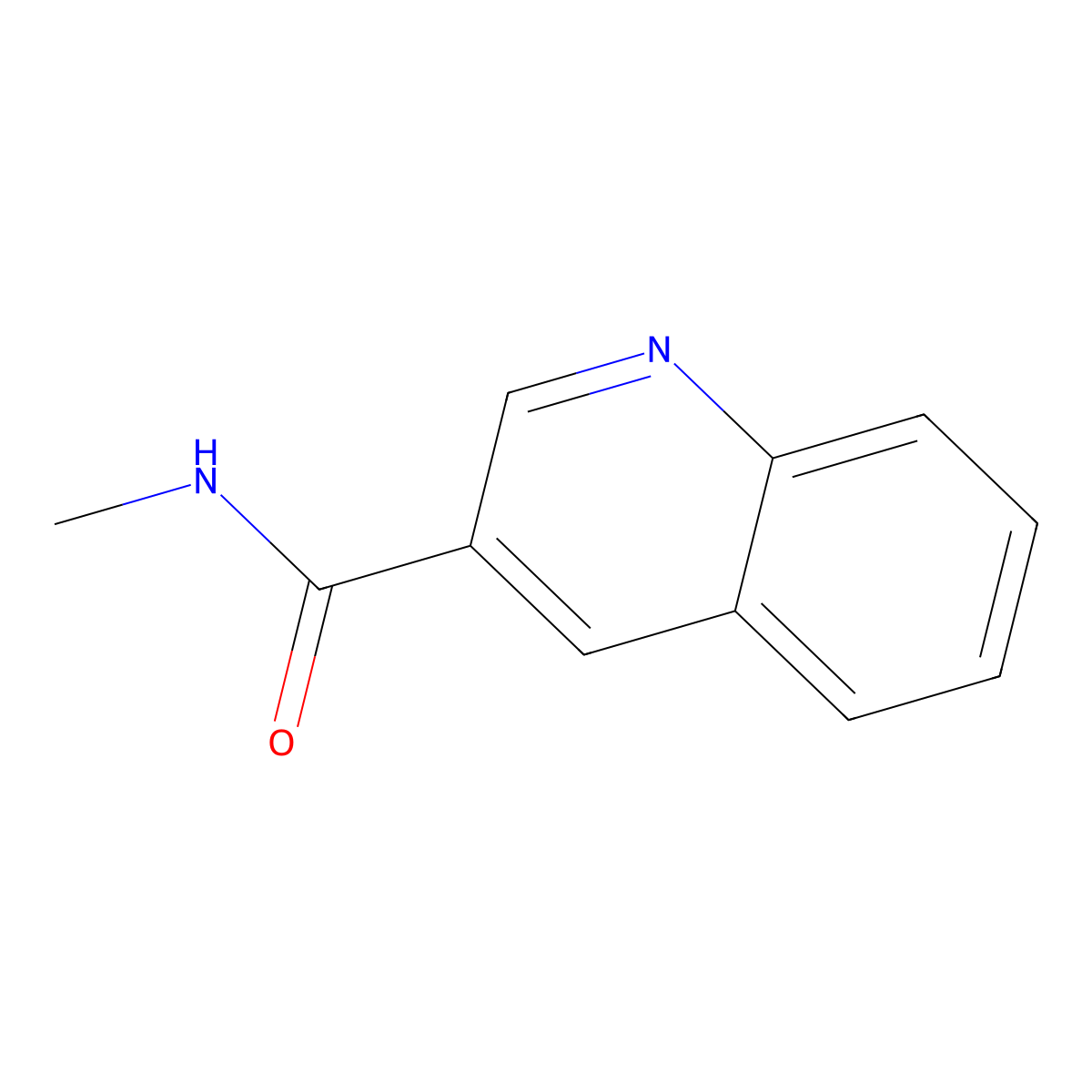 N-methylquinoline-3-carboxamide molecular structure, CAS 50354-38-6