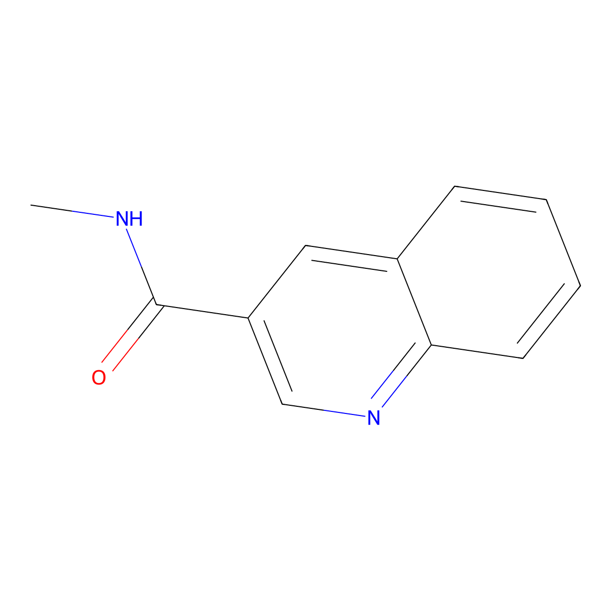 N-methylquinoline-3-carboxamide molecular structure, CAS 50354-38-6