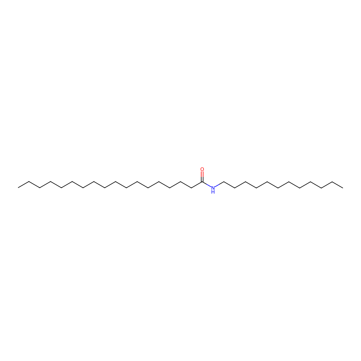 Octadecanamide, N-dodecyl- molecular structure, CAS 50354-87-5