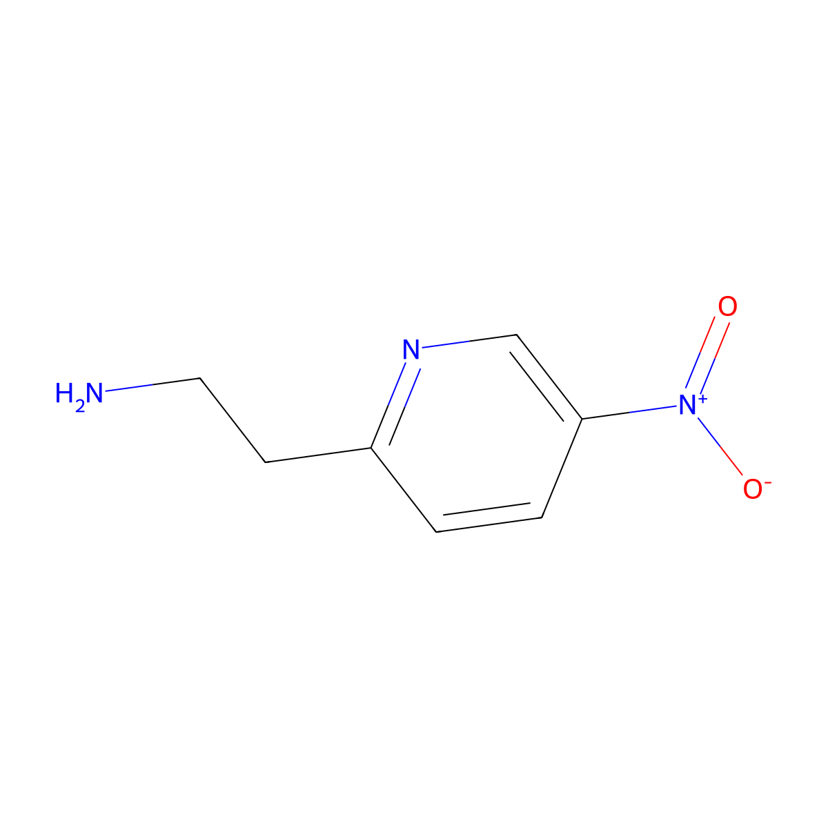 2-(5-Nitropyridin-2-YL)ethanamine molecular structure, CAS 503540-39-4