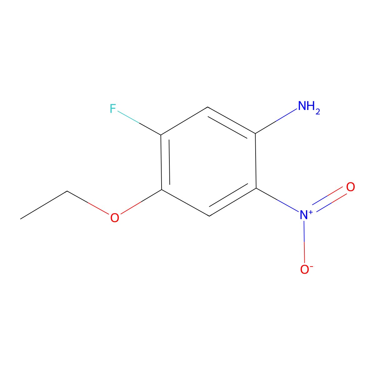 4-Ethoxy-5-fluoro-2-nitroaniline molecular structure, CAS 503541-71-7
