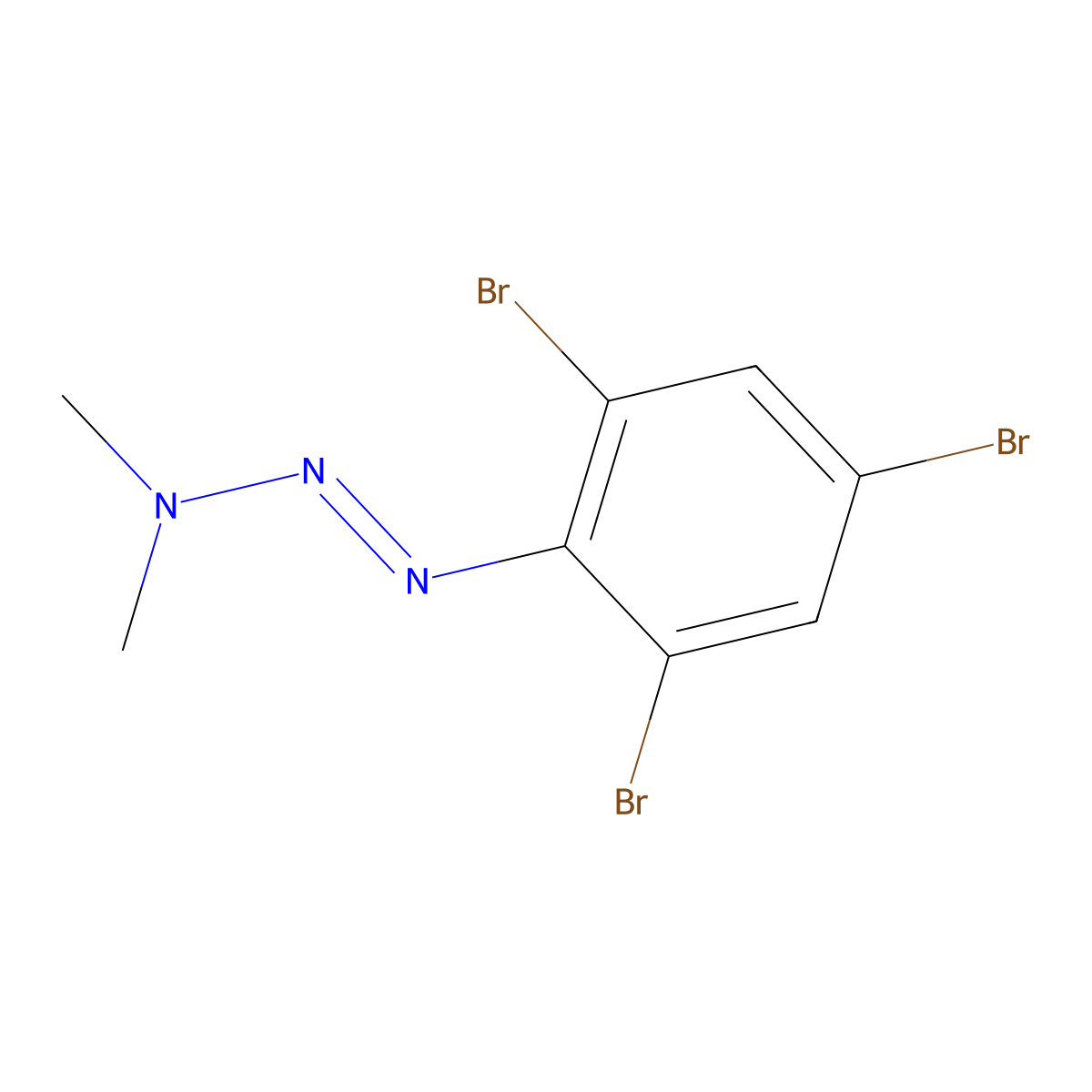 1-(2,4,6-Tribromophenyl)-3,3-dimethyltriazene molecular structure, CAS 50355-75-4