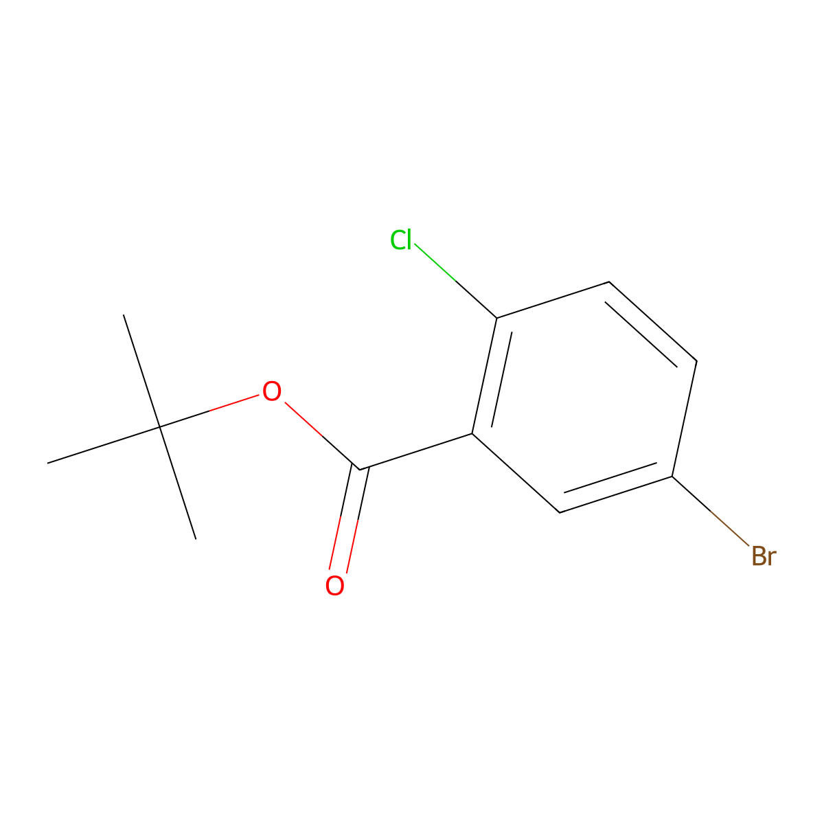 tert-Butyl 5-bromo-2-chlorobenzoate molecular structure, CAS 503555-23-5