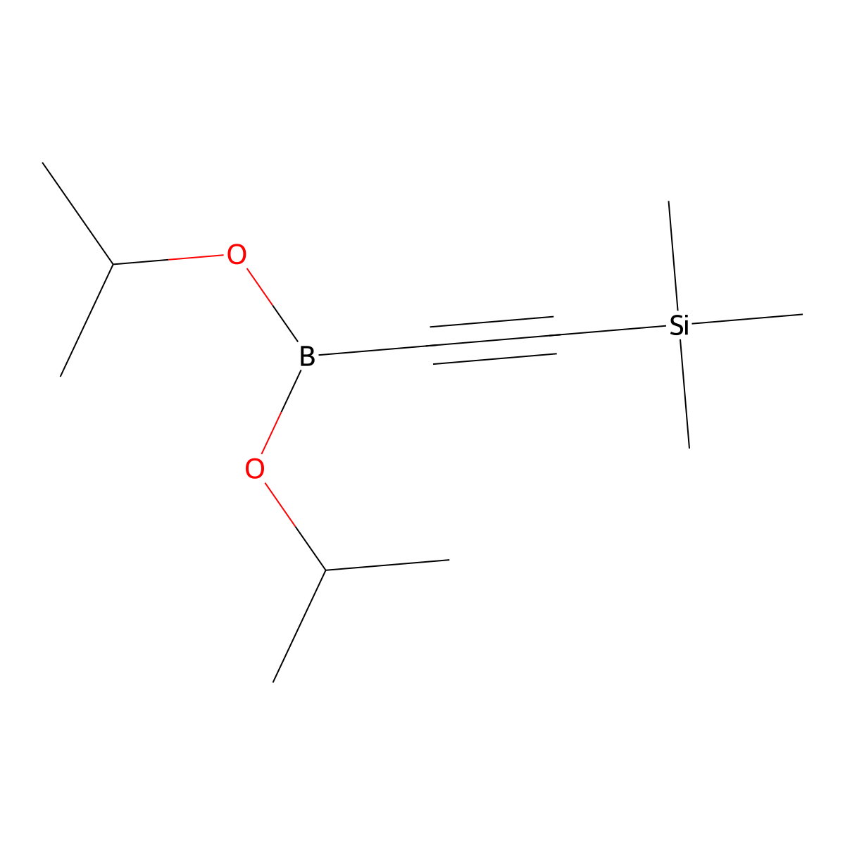 2-(Trimethylsilyl)acetylene-1-boronic acid diisopropylester molecular structure, CAS 503565-80-8