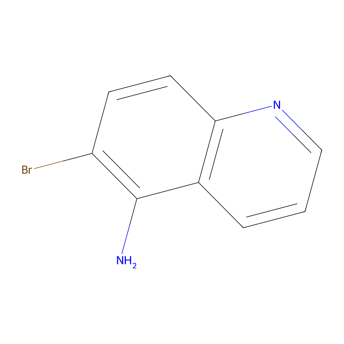 6-Bromoquinolin-5-amine molecular structure, CAS 50358-39-9