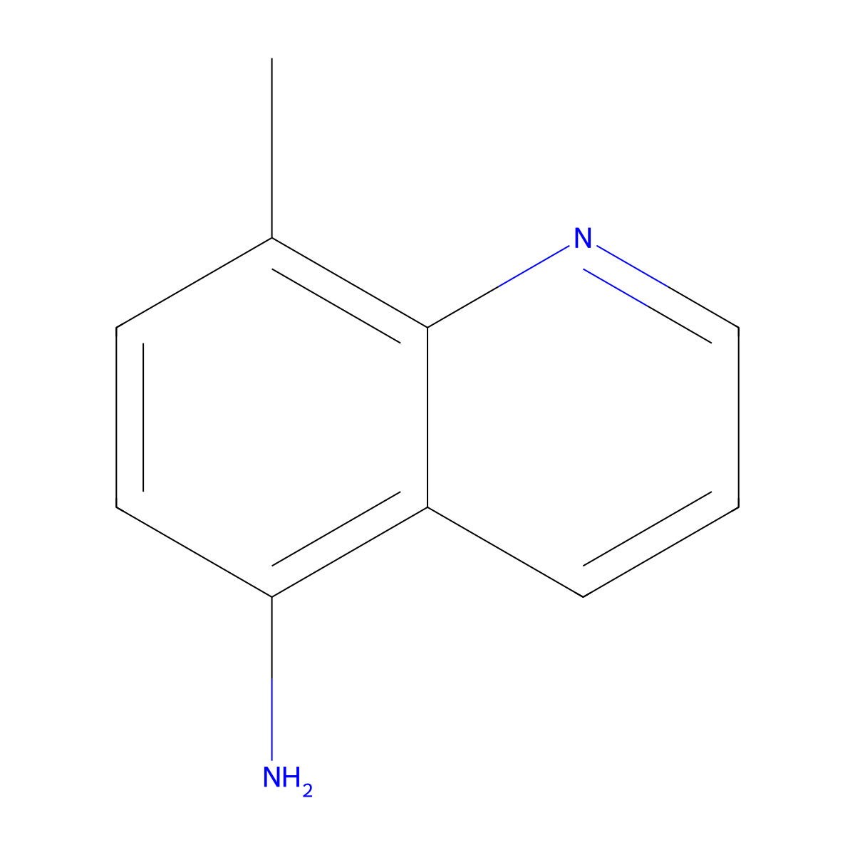 8-Methyl-5-quinolinamine molecular structure, CAS 50358-40-2