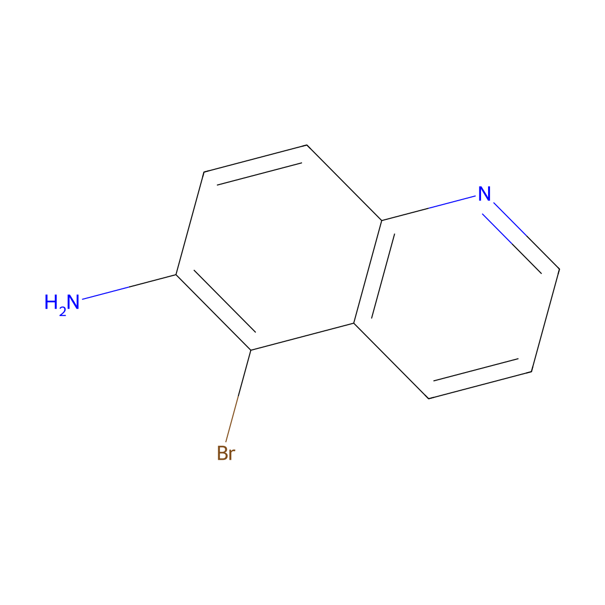 5-Bromoquinolin-6-amine molecular structure, CAS 50358-42-4