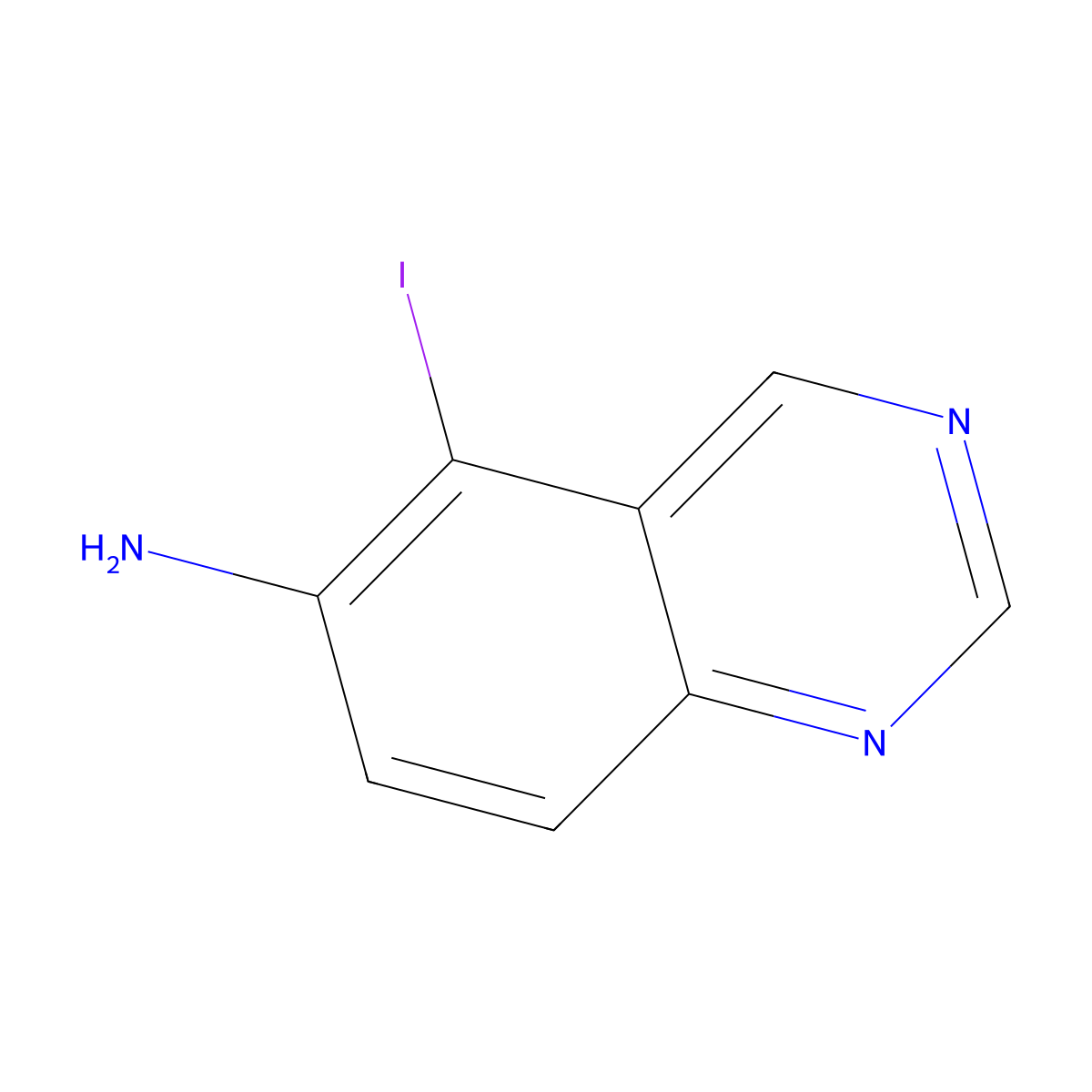 5-Iodoquinazolin-6-amine molecular structure, CAS 50358-55-9