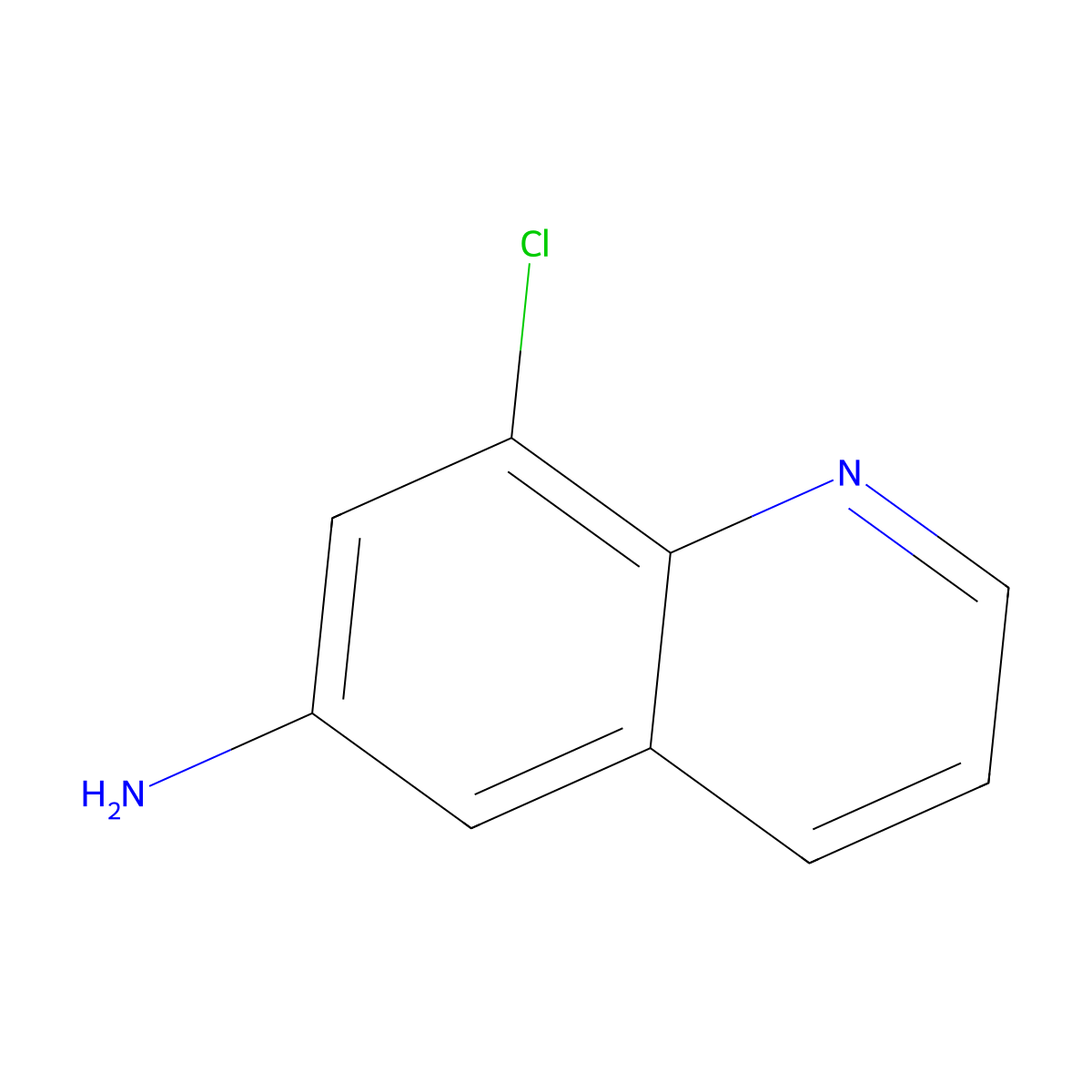 8-Chloroquinolin-6-amine molecular structure, CAS 50358-62-8