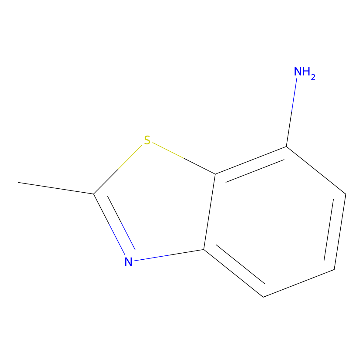 2-Methylbenzo[d]thiazol-7-amine molecular structure, CAS 5036-87-3