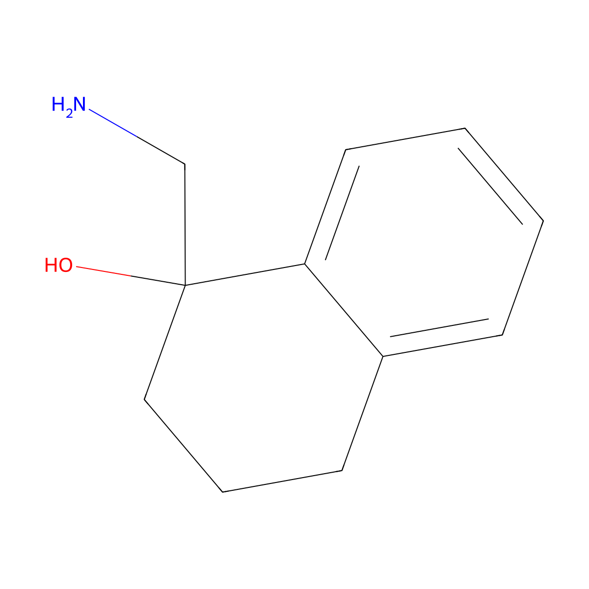 1-(Aminomethyl)-1,2,3,4-tetrahydronaphthalen-1-ol molecular structure, CAS 50361-60-9
