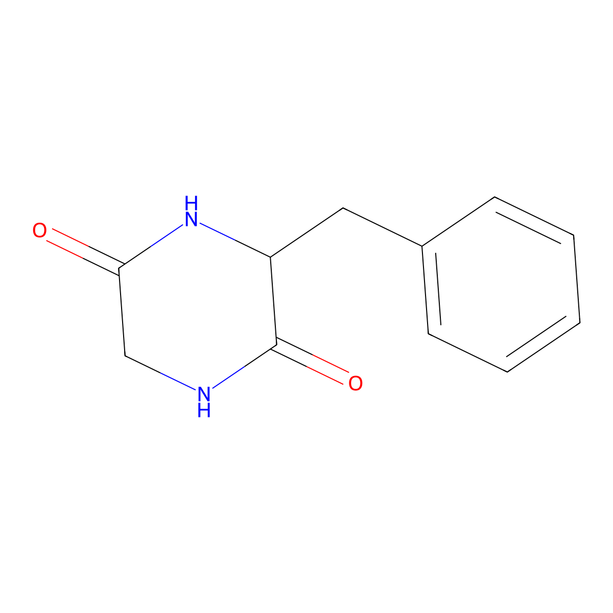 3-Benzyl-3,6-dihydropyrazine-2,5-diol molecular structure, CAS 5037-75-2