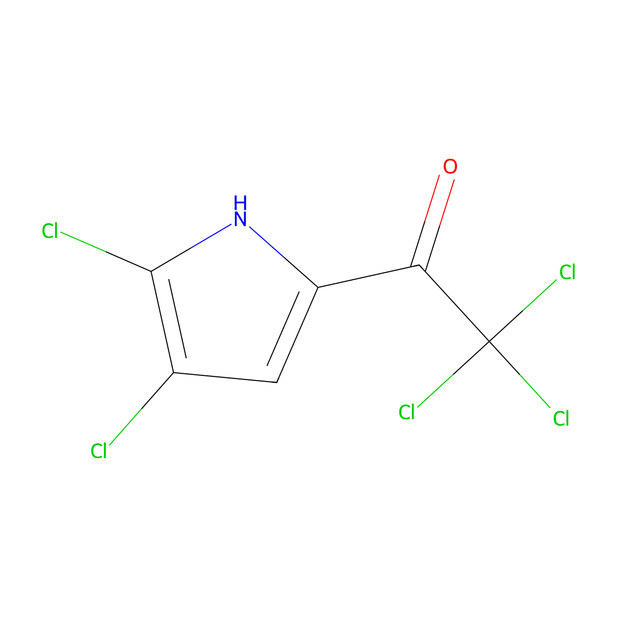 2,2,2-trichloro-1-(4,5-dichloro-1H-pyrrol-2-yl)ethanone molecular structure, CAS 50371-51-2