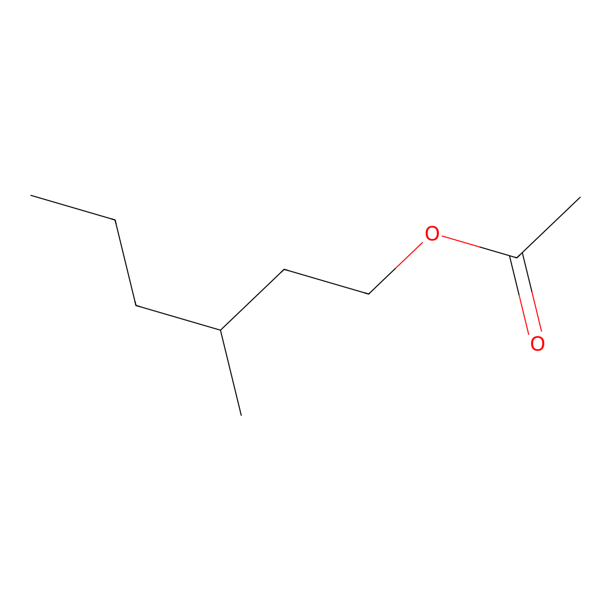 3-Methylhexyl Acetate molecular structure, CAS 50373-54-1