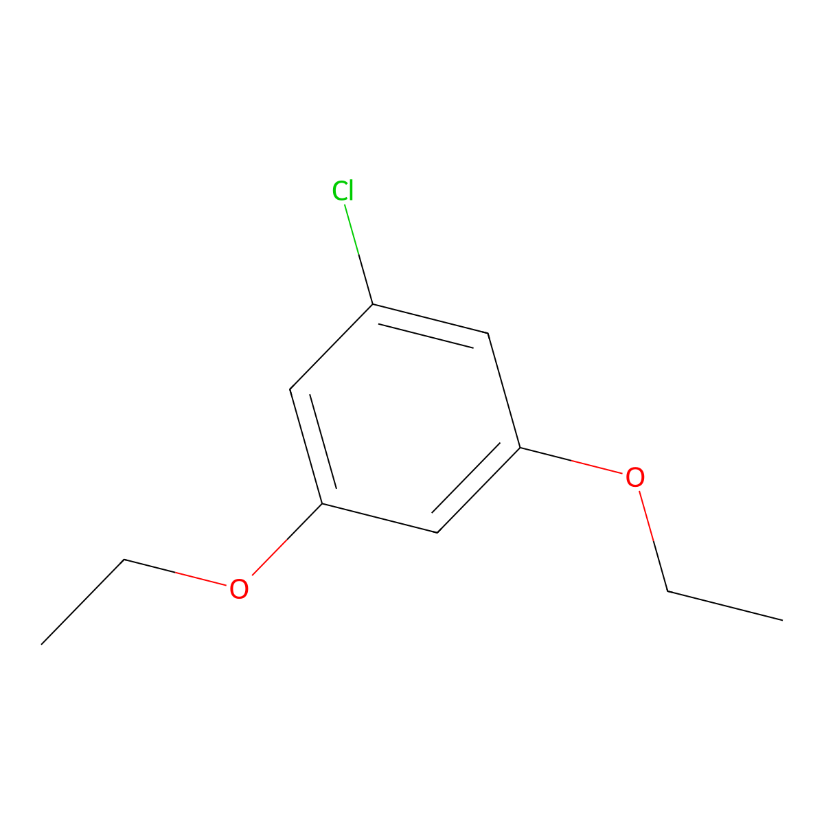 1-Chloro-3,5-diethoxybenzene molecular structure, CAS 50375-08-1
