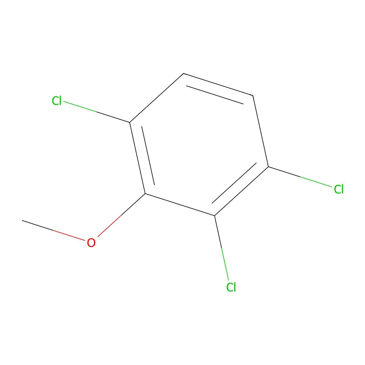 2,3,6-Trichloroanisole molecular structure, CAS 50375-10-5