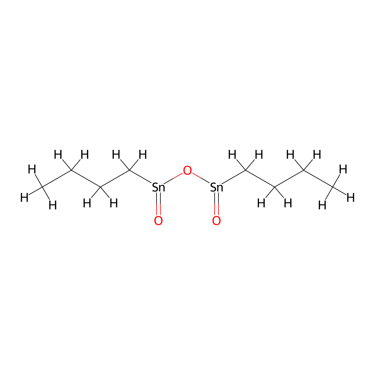 Dibutyldioxodistannoxane molecular structure, CAS 50378-14-8