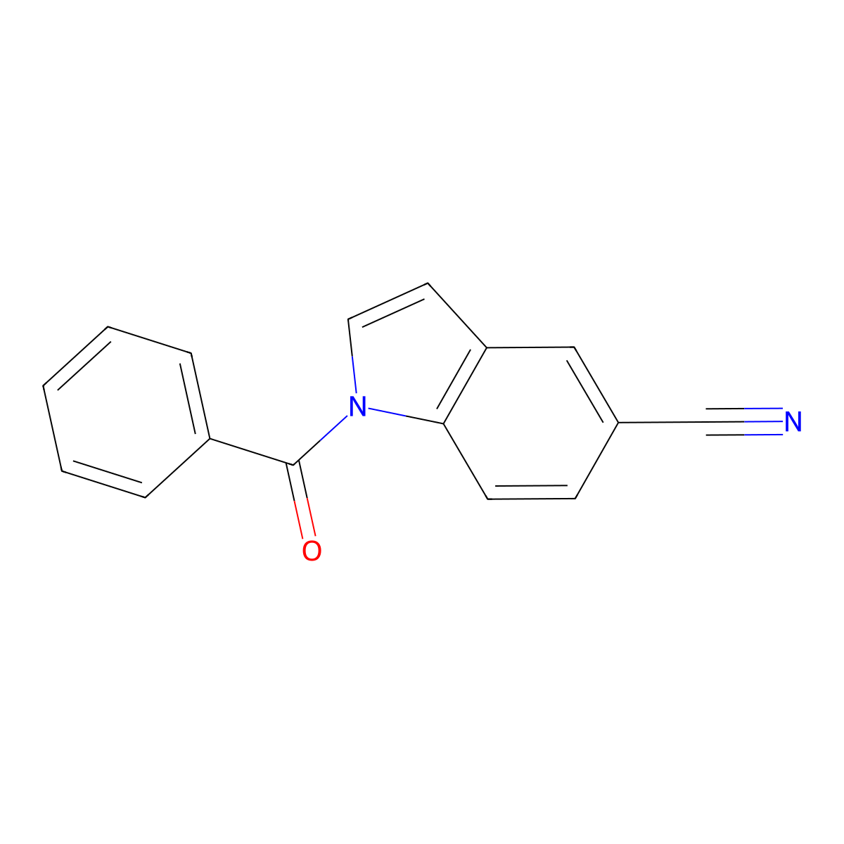 1-Benzoyl-1H-indole-5-carbonitrile molecular structure, CAS 503829-96-7