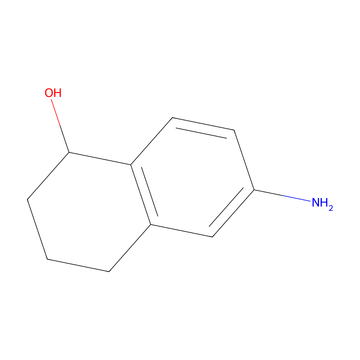 6-Amino-1,2,3,4-tetrahydronaphthalen-1-ol molecular structure, CAS 503832-26-6