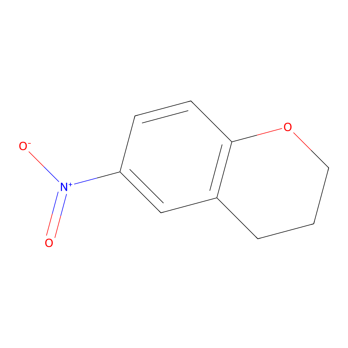 6-nitro-3,4-dihydro-2H-1-benzopyran molecular structure, CAS 50386-60-2