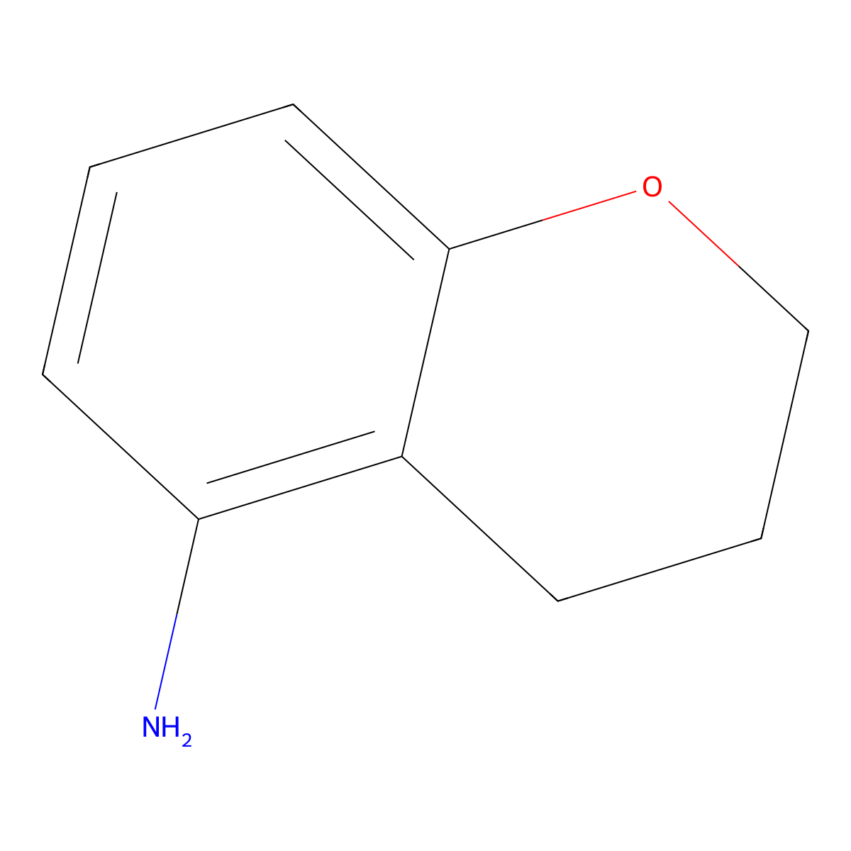 Chroman-5-amine molecular structure, CAS 50386-65-7