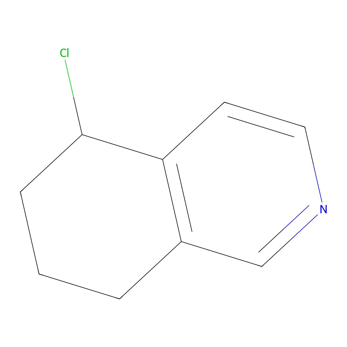 5-Chloro-5,6,7,8-tetrahydroisoquinoline molecular structure, CAS 50388-21-1