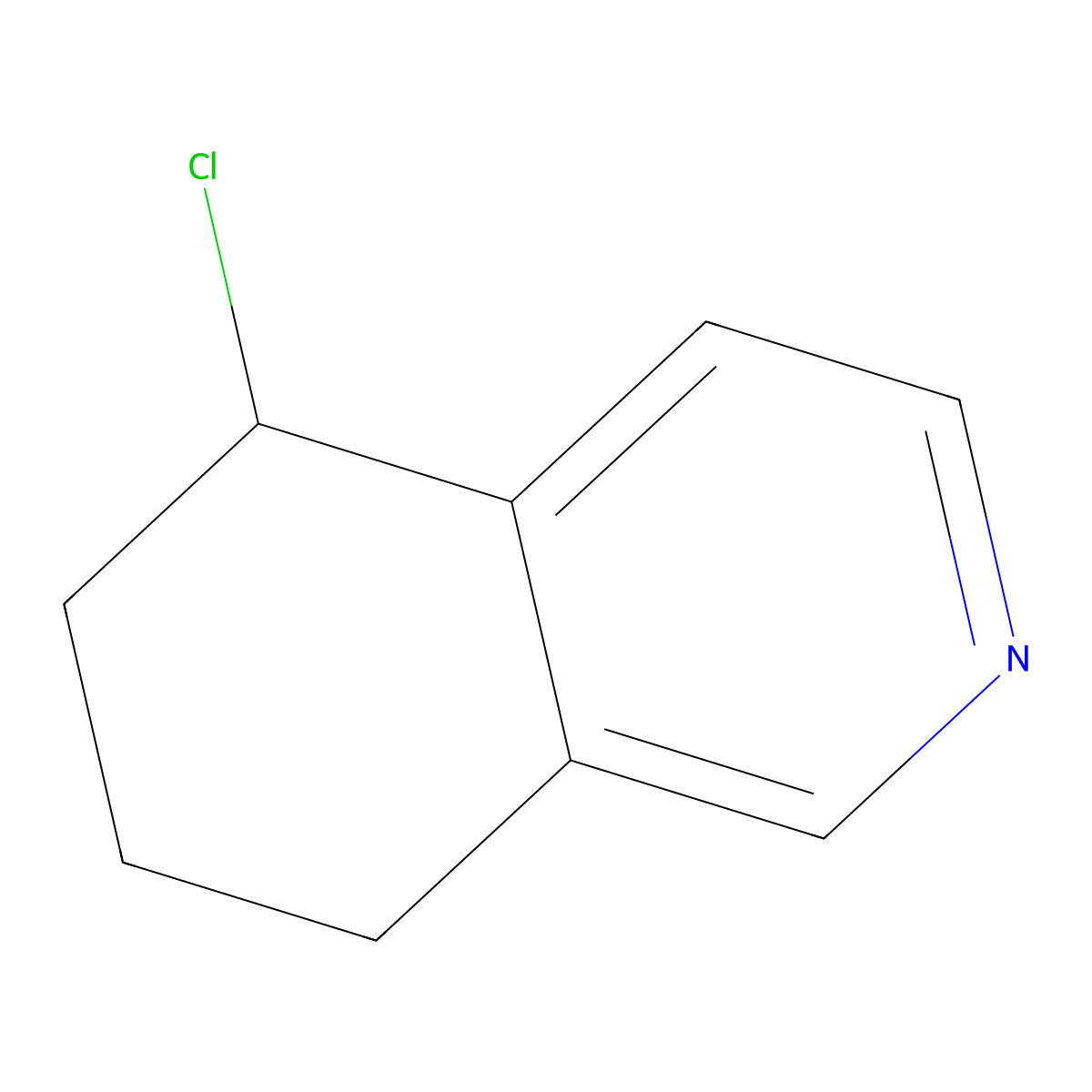 5-Chloro-5,6,7,8-tetrahydroisoquinoline molecular structure, CAS 50388-21-1