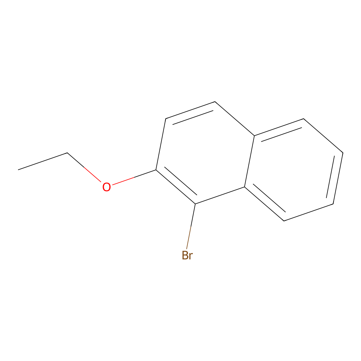 1-Bromo-2-ethoxynaphthalene molecular structure, CAS 50389-70-3