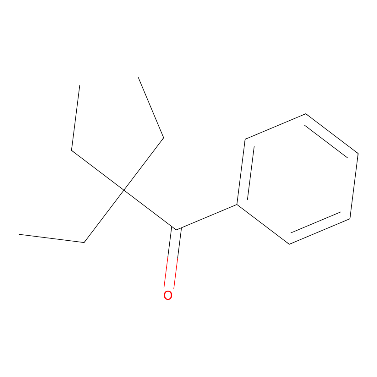 2,2-Diethyl-1-phenylbutan-1-one molecular structure, CAS 50390-35-7