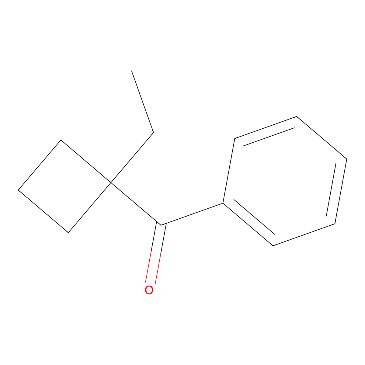 (1-Ethylcyclobutyl)(phenyl)methanone molecular structure, CAS 50390-38-0