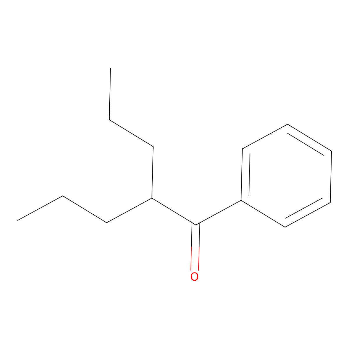 1-Phenyl-2-propyl-1-pentanone molecular structure, CAS 50390-47-1