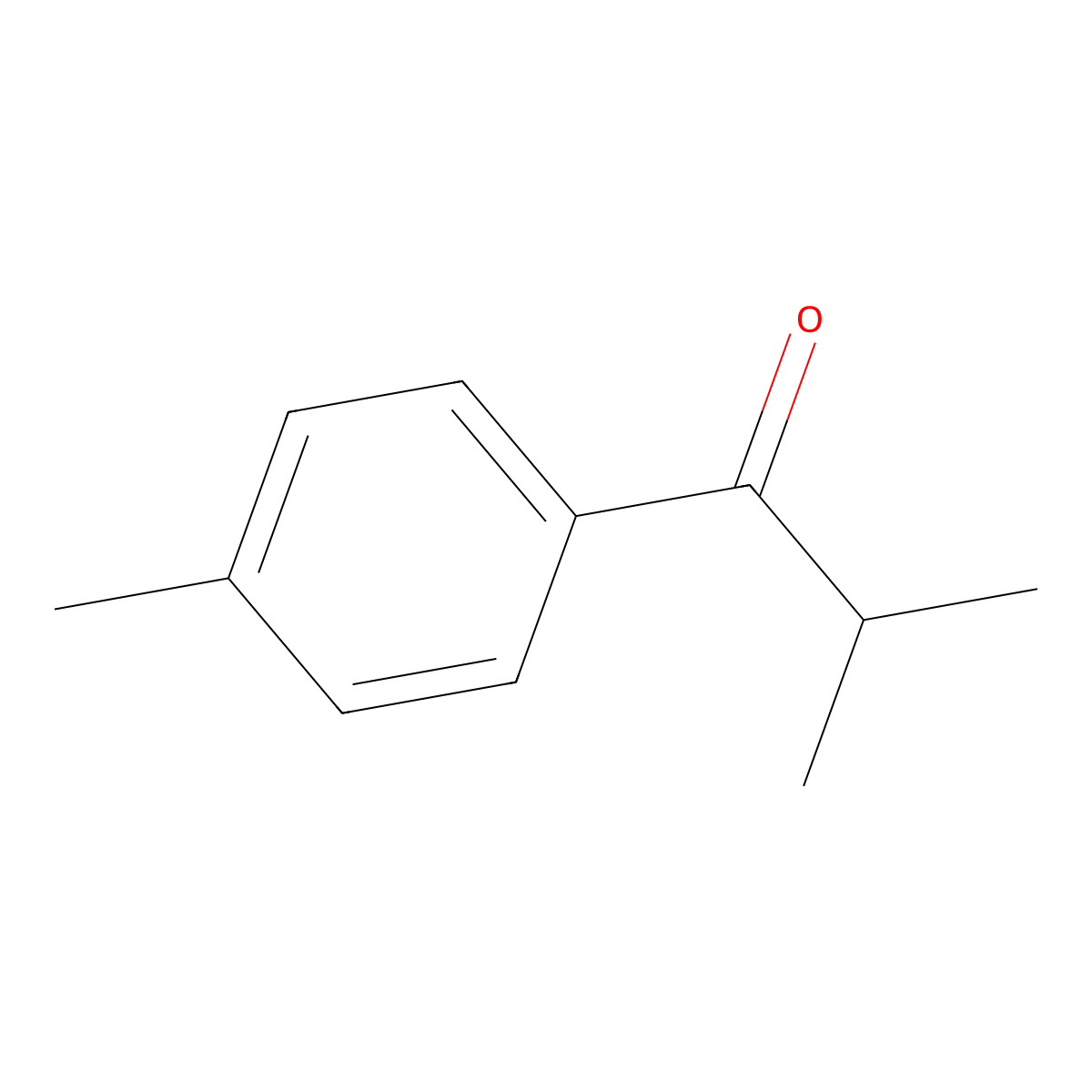 1-Propanone, 2-methyl-1-(4-methylphenyl)- molecular structure, CAS 50390-51-7