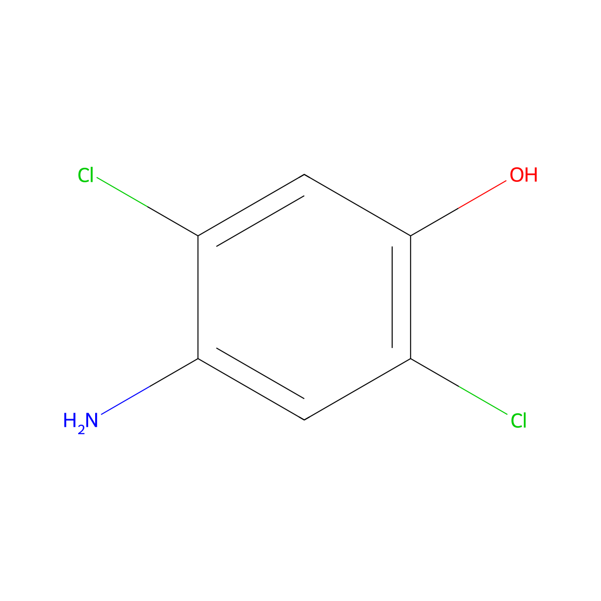 4-Amino-2,5-dichlorophenol molecular structure, CAS 50392-39-7
