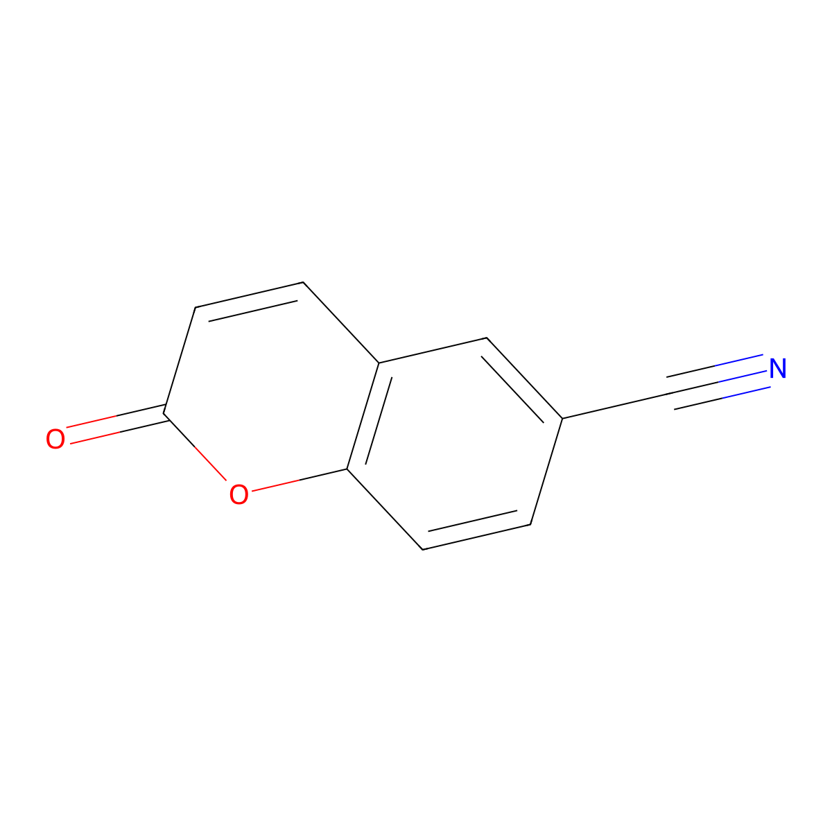 6-Cyanocoumarin molecular structure, CAS 50396-61-7