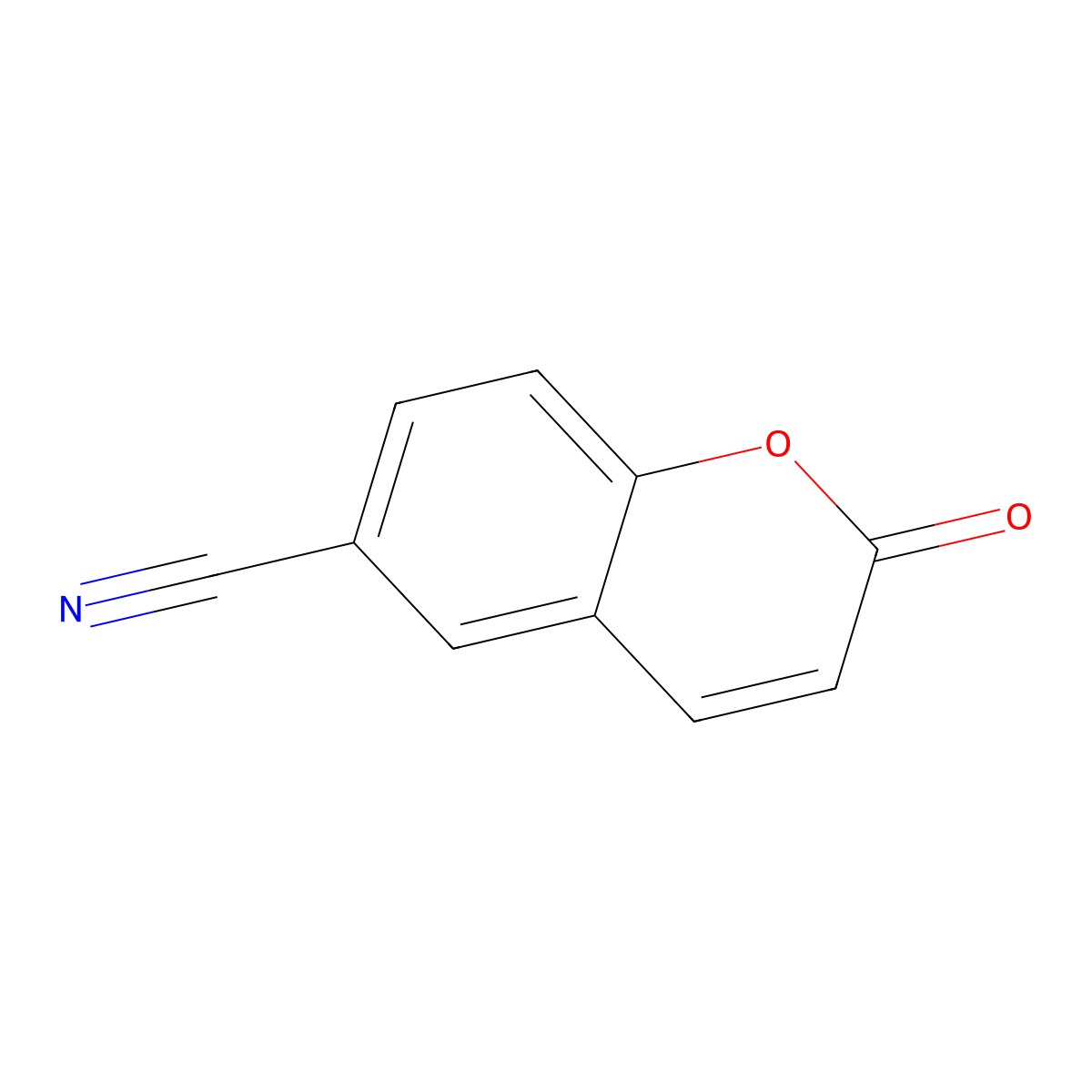6-Cyanocoumarin molecular structure, CAS 50396-61-7