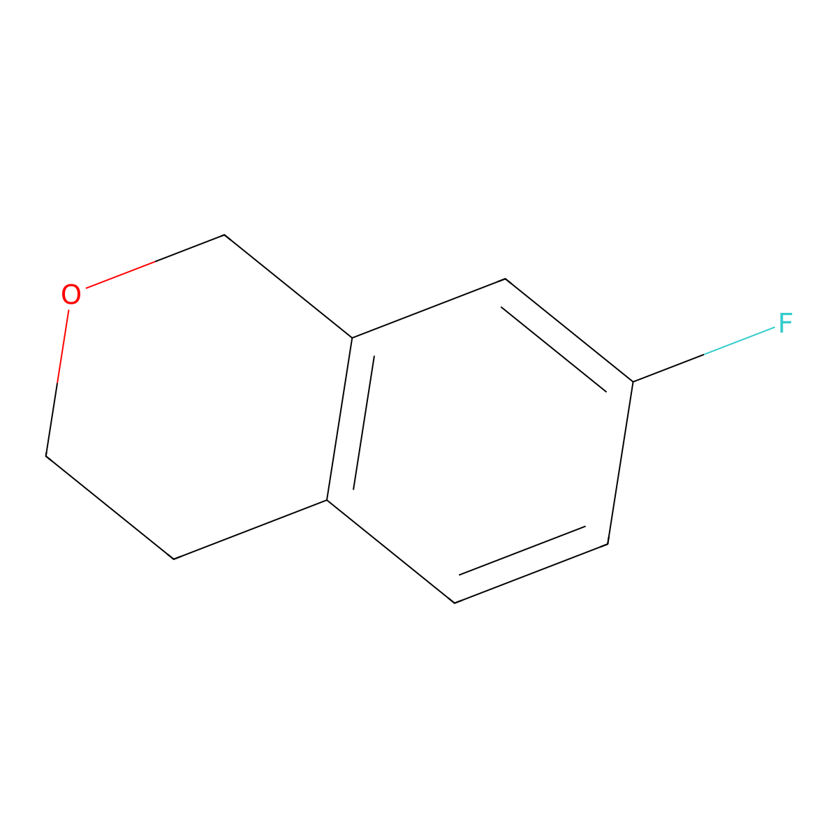 7-Fluoro-3,4-dihydro-1H-2-benzopyran molecular structure, CAS 50396-64-0