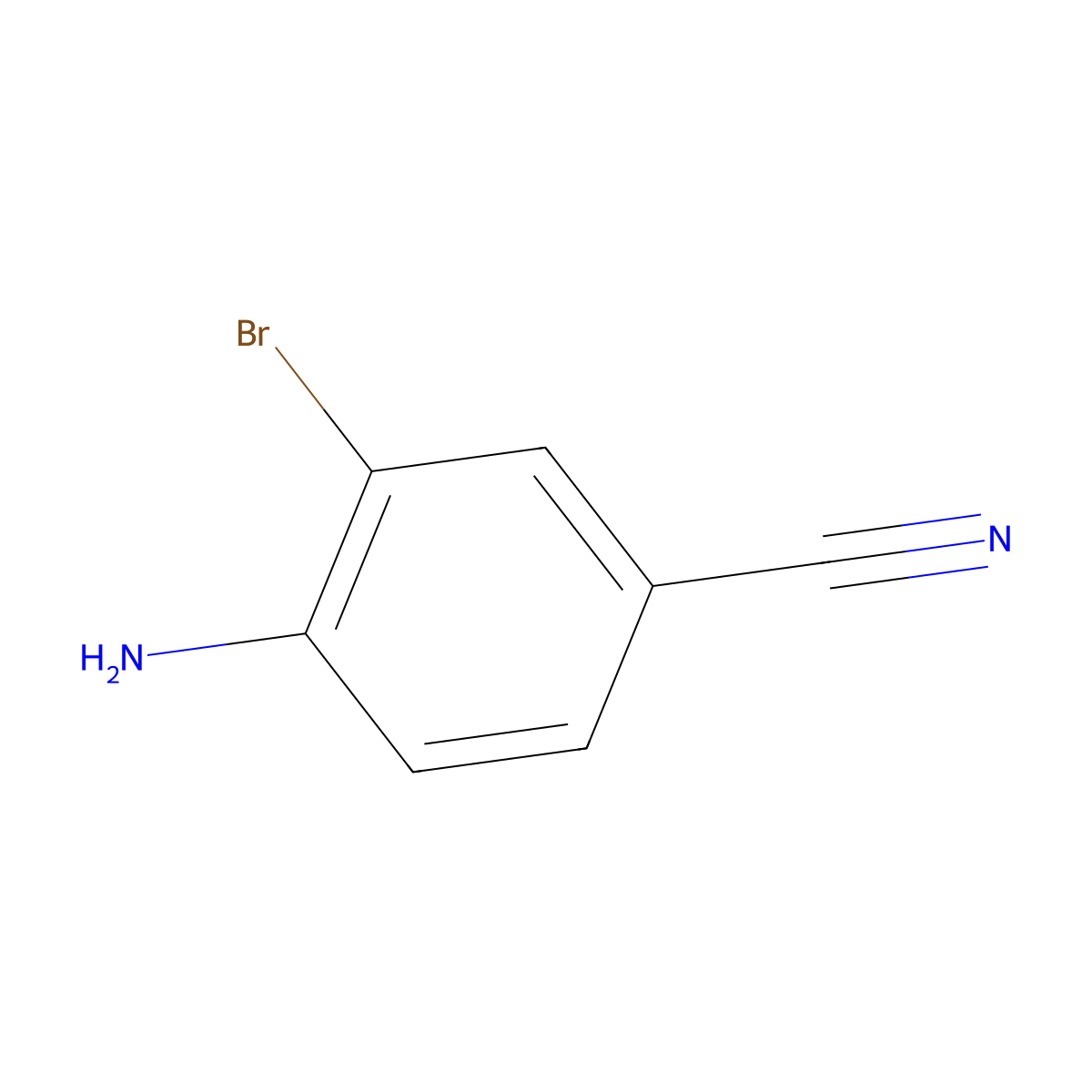 4-Amino-3-bromobenzonitrile molecular structure, CAS 50397-74-5
