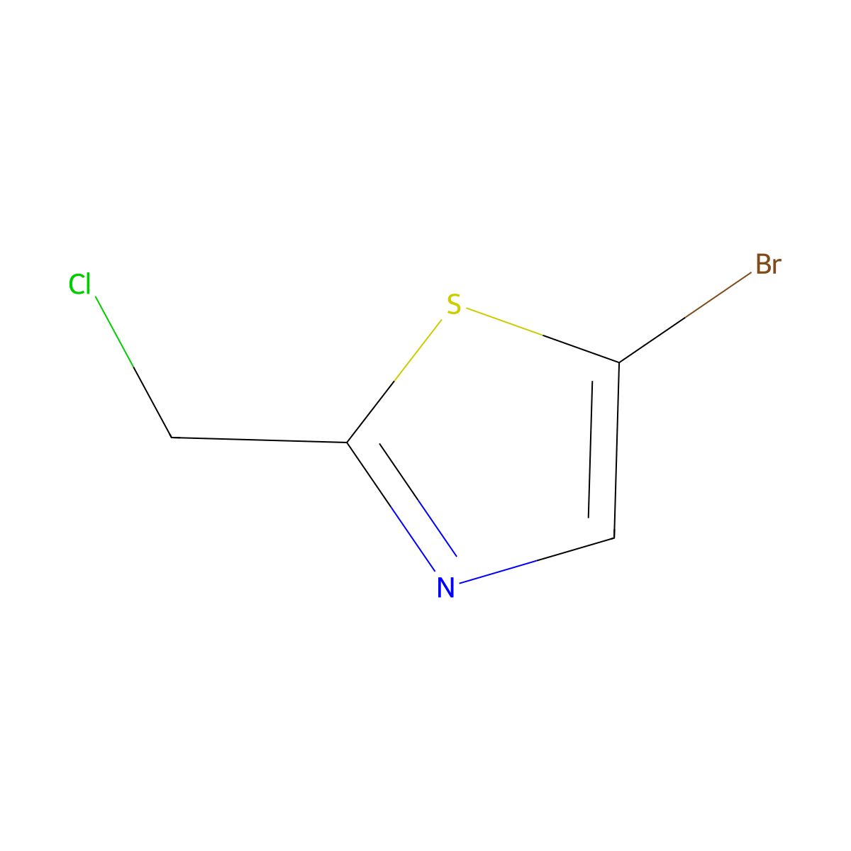 5-Bromo-2-(chloromethyl)-1,3-thiazole molecular structure, CAS 50398-74-8