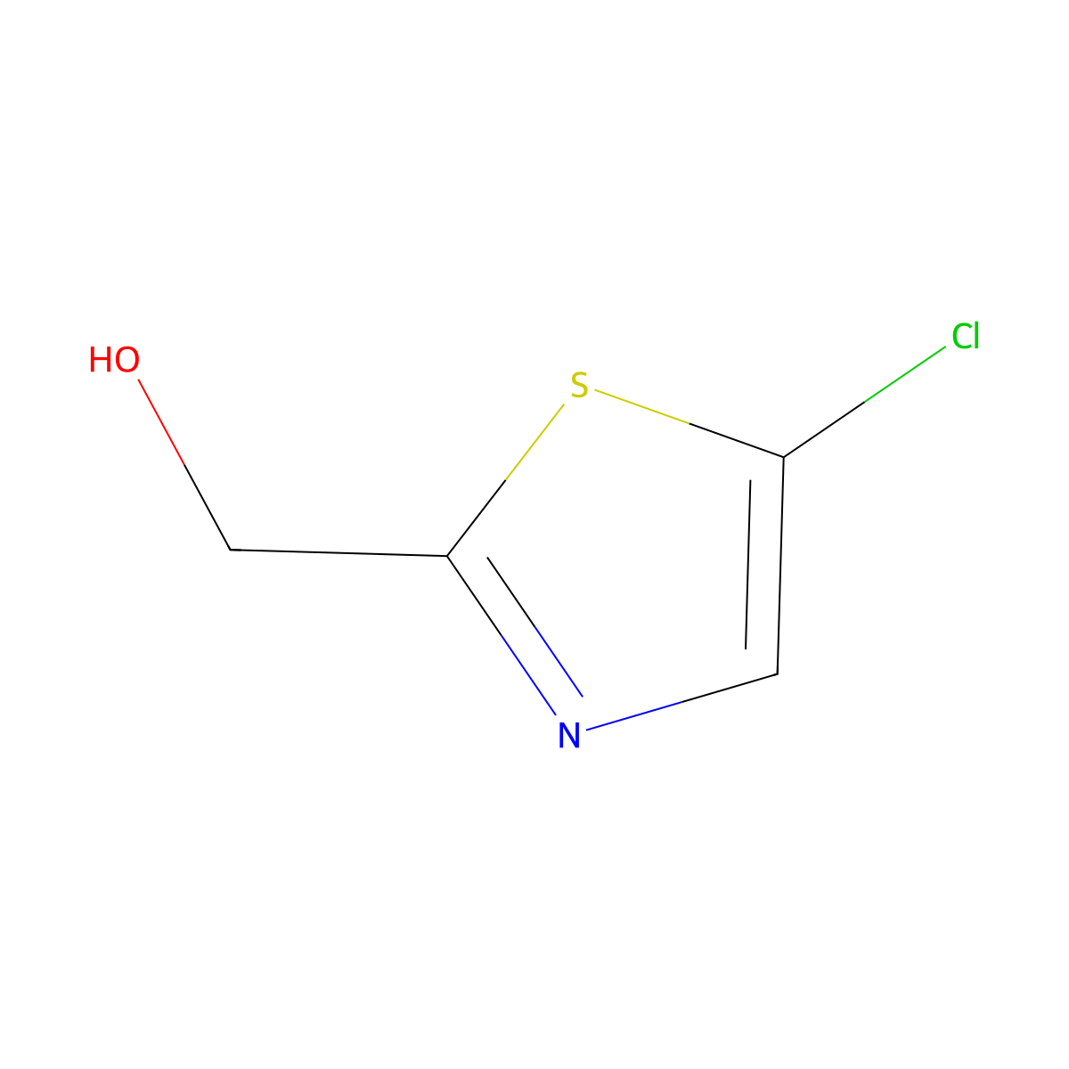 (5-Chloro-1,3-thiazol-2-YL)methanol molecular structure, CAS 50398-78-2