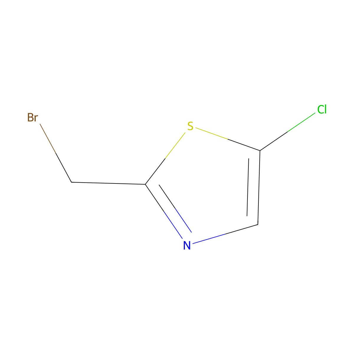 2-(Bromomethyl)-5-chloro-1,3-thiazole molecular structure, CAS 50398-79-3