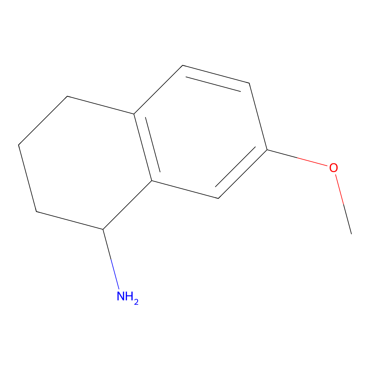 7-Methoxy-1,2,3,4-tetrahydronaphthalen-1-amine molecular structure, CAS 50399-51-4