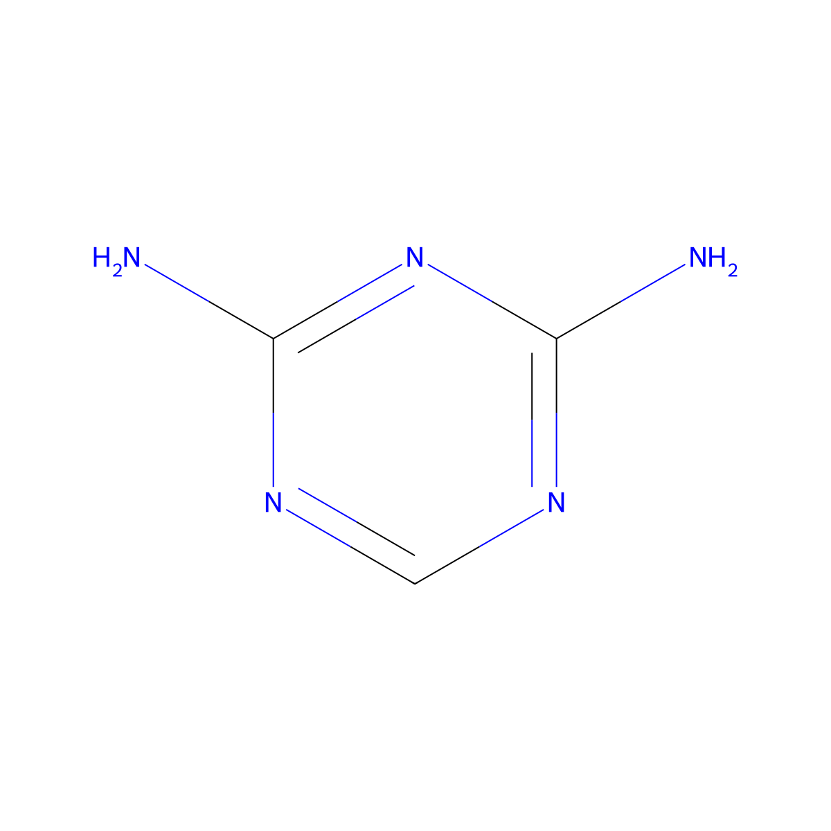 1,3,5-Triazine-2,4-diamine molecular structure, CAS 504-08-5