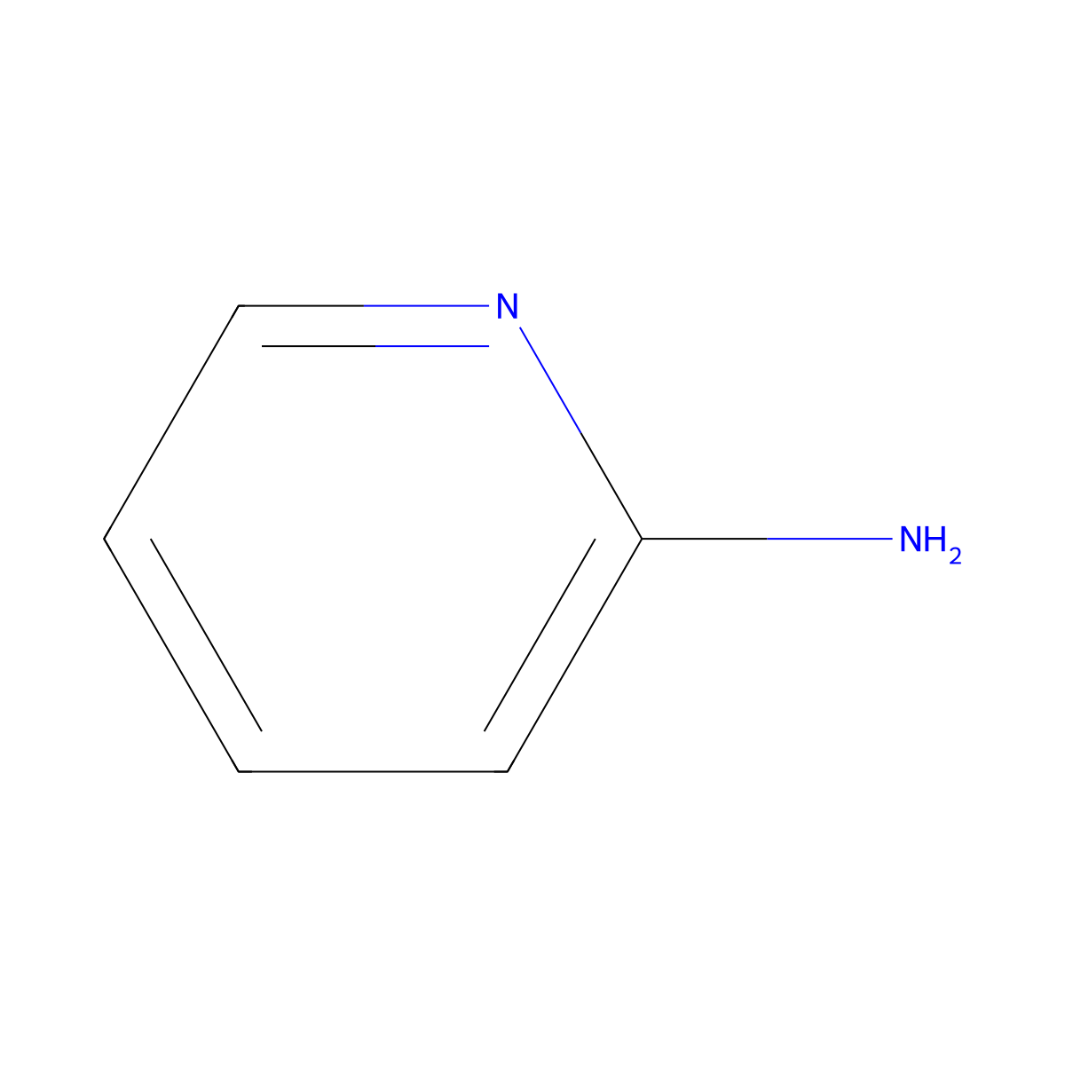2-Aminopyridine molecular structure, CAS 504-29-0