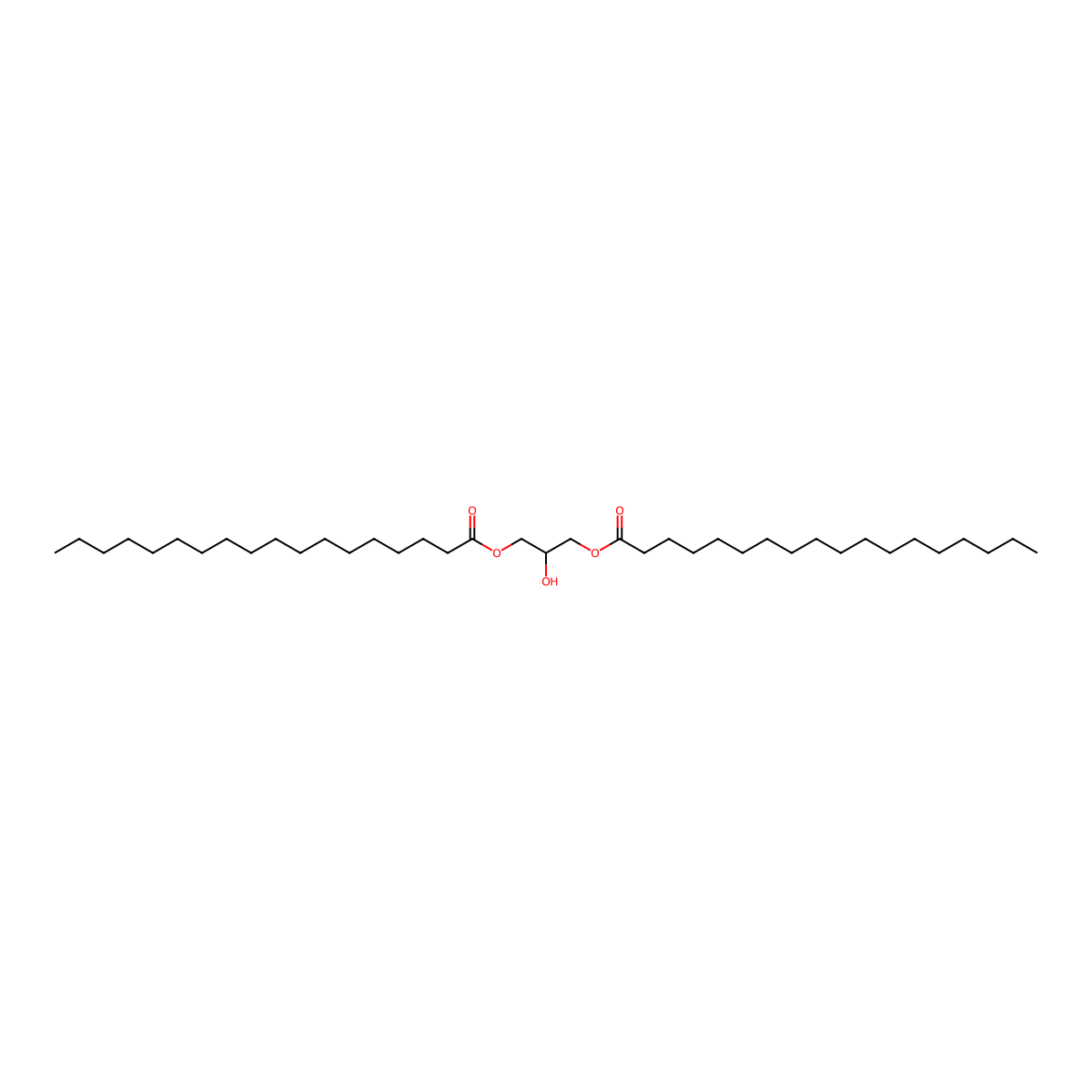 Glyceryl 1,3-distearate molecular structure, CAS 504-40-5