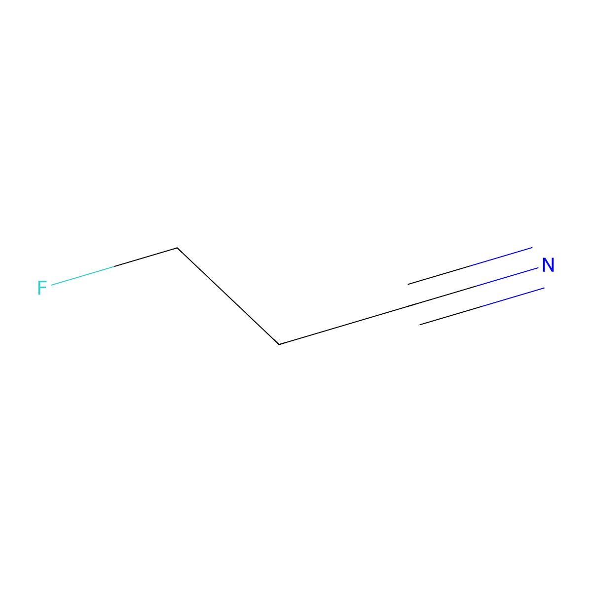 3-Fluoropropionitrile molecular structure, CAS 504-62-1