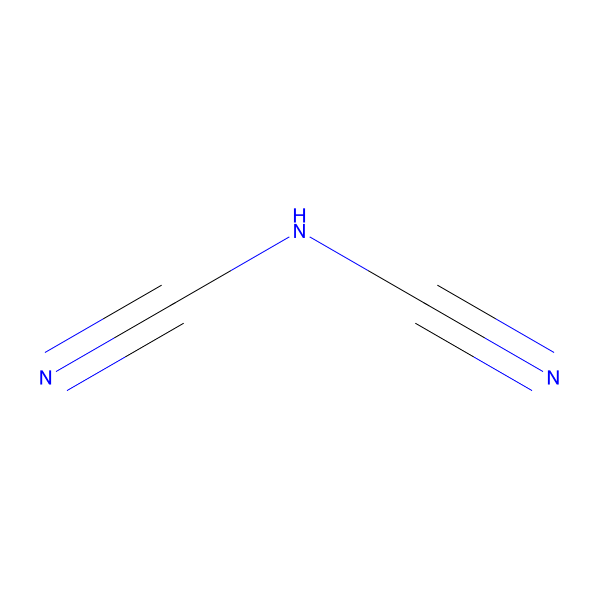 Dicyanamide molecular structure, CAS 504-66-5